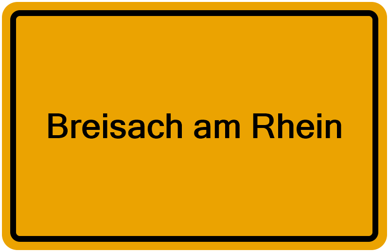 Handelsregisterauszug Breisach am Rhein